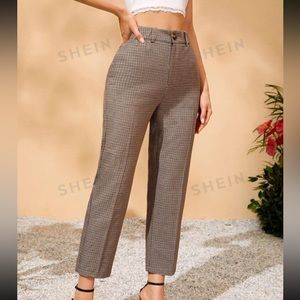 Houndstooth print pants